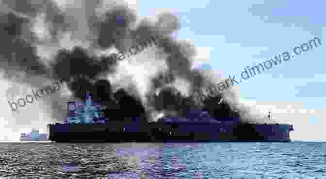 A Photograph Of A Ship Engulfed In Flames, Thick Black Smoke Billowing From Its Upper Deck. Ate The Dog Yesterday: Maritime Casualties Calamities And Catastrophes