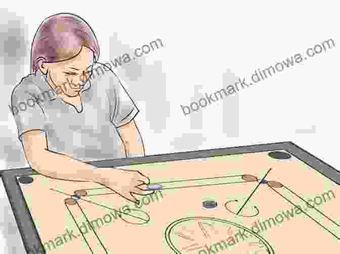 An Elderly Woman Playing Skittle Carom With Her Friends A Game For The Elderly And Disabled Skittle Carom