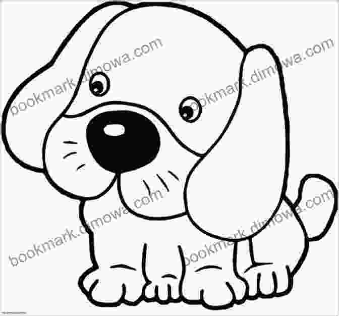 Cute Dog Coloring Page LEARN TO DO MATH AND COLORING WITH CUTE DOGS (Coloring Book 1)