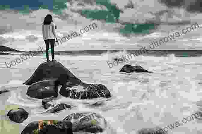 On The Rocks Book Cover A Woman Standing On A Rocky Shoreline, Looking Out To The Open Sea On The Rocks: The Path You Choose #2