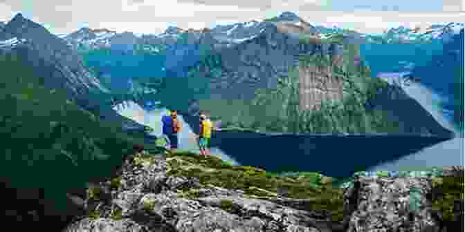 Summer Light Walk: Cross Norway Book Cover Featuring A Hiker On A Mountaintop Overlooking A Fjord Summer Light: A Walk Cross Norway