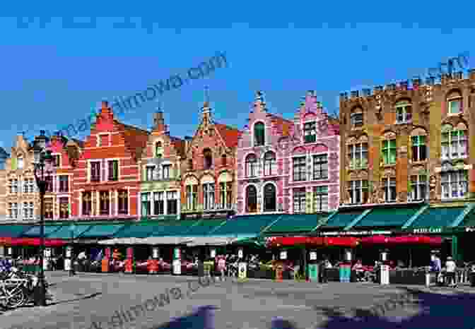 The Bustling Grote Markt In Bruges, Surrounded By Historic Buildings And Topped By The Belfry Of Bruges. Postcards: A Visual Escape Through Antwerp Bruges